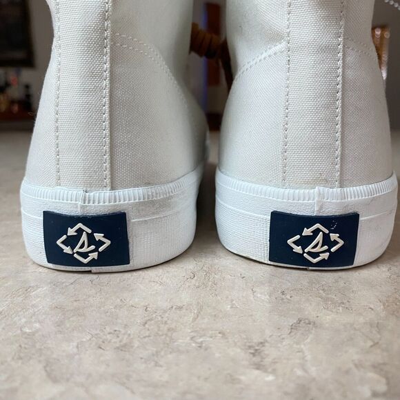 NWOT‎ Sperry Womens Sneaker CREST HIGH TOP Size 7.5 White Fabric - Picture 5 of 7